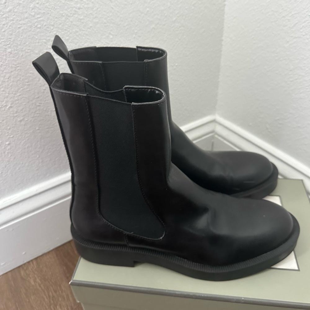 Zara Black Combat Boots